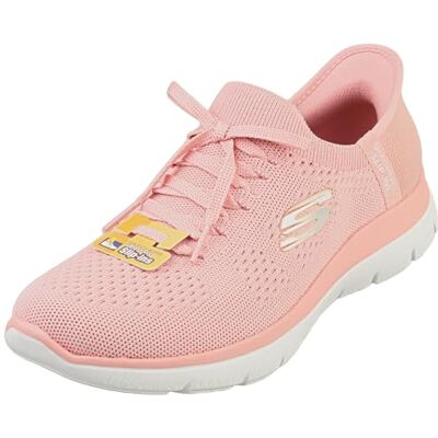 Skechers Femme Summits New Daily Slip-In ENTRAINEUSE, Rose Knit/Coral Trim, 37 EU - Publicité Skechers Femme Summits New Daily Slip-In ENTRAINEUSE, Rose Knit/Coral Trim, 37 EU - Publicité