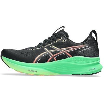 Asics Homme Gel-Kayano 32, Black Vital Green, 44.5 EU - Publicité Asics Homme Gel-Kayano 32, Black Vital Green, 44.5 EU - Publicité