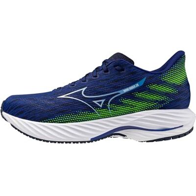 Mizuno Homme Men's Wave Rider 28 Running Shoe Chaussure de Course, Bleu/Blanc (Reflex Blue White), 40.5 EU - Publicité Mizuno Homme Men's Wave Rider 28 Running Shoe Chaussure de Course, Bleu/Blanc (Reflex Blue White), 40.5 EU - Publicité