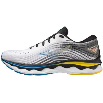 Mizuno Wave Sky 6 Chaussures de Trail Running pour Homme, Blanc/Jaune (White Cyberyellow Ibunting), 41 EU - Publicité Mizuno Wave Sky 6 Chaussures de Trail Running pour Homme, Blanc/Jaune (White Cyberyellow Ibunting), 41 EU - Publicité