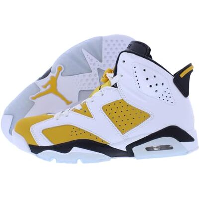 Nike - Air Jordan 6 Retro - Yellow Ochre - White - Sneakers - Publicité Nike - Air Jordan 6 Retro - Yellow Ochre - White - Sneakers - Publicité