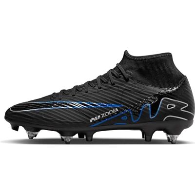 Nike Homme Zoom Superfly 9 Acad SG-Pro AC Football Soccer Shoe, Black/Chrome-Hyper Royal, 36.5 EU - Publicité Nike Homme Zoom Superfly 9 Acad SG-Pro AC Football Soccer Shoe, Black/Chrome-Hyper Royal, 36.5 EU - Publicité