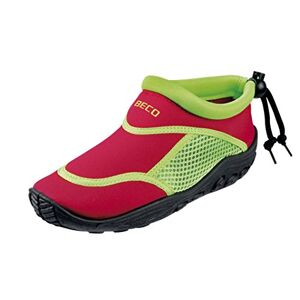 BECO chaussons aquatiques chaussure de bain chaussures néoprènes pour enfants Multicolore (Rouge/Vert) 29 EU - Publicité
