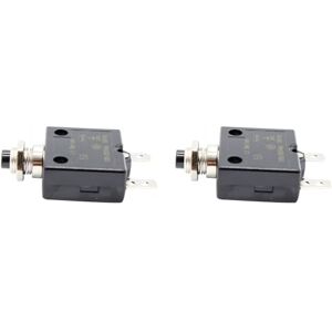 Abledance 2X 5A Disjoncteur 12V / 24V de Panneau de Disjoncteur Thermique Réarmable à Bouton -Poussoir avec Bouchon Étanche - Publicité Abledance 2X 5A Disjoncteur 12V / 24V de Panneau de Disjoncteur Thermique Réarmable à Bouton -Poussoir avec Bouchon Étanche - Publicité