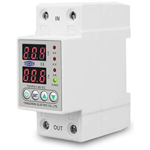 GERRIT Disjoncteur Relais protecteur de dispositif de protection contre les surtensions et les sous-tensions réglables à double affichage 40A 63A 80A 220V 230V Disjoncteurs éLectriques (Taille : V A type, - Publicité GERRIT Disjoncteur Relais protecteur de dispositif de protection contre les surtensions et les sous-tensions réglables à double affichage 40A 63A 80A 220V 230V Disjoncteurs éLectriques (Taille : V A type, - Publicité