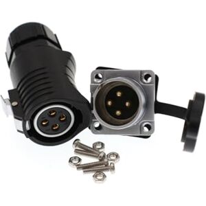 HangTon Connect HangTon LP20 Connecteur d'alimentation 4 broches étanche électrique femelle Prise de courant 30 A Haute tension - Publicité HangTon Connect HangTon LP20 Connecteur d'alimentation 4 broches étanche électrique femelle Prise de courant 30 A Haute tension - Publicité