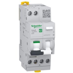 Schneider Electric Easy9, ARC 1PN B, 32A, 30mA, RCBO, AFDD, EZ9TDA7632 - Publicité Schneider Electric Easy9, ARC 1PN B, 32A, 30mA, RCBO, AFDD, EZ9TDA7632 - Publicité
