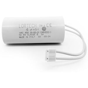 LORTECH Condensateur 4uF/µF pour moteur Bubendorff avec connecteur - Publicité LORTECH Condensateur 4uF/µF pour moteur Bubendorff avec connecteur - Publicité