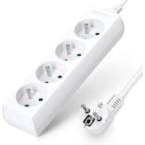 Aigostar Multiprises 4 Prises 16A 2P + E Extension d'alimentation de 1.5 Mètre Câble et Sécurité Enfant Blanc - Publicité Aigostar Multiprises 4 Prises 16A 2P + E Extension d'alimentation de 1.5 Mètre Câble et Sécurité Enfant Blanc - Publicité