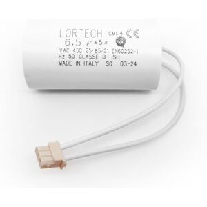 LORTECH Condensateur 6,5µF pour moteur Bubendorff avec connecteur Ø30x55mm Fond plat- Fabriqué en Italie - Publicité LORTECH Condensateur 6,5µF pour moteur Bubendorff avec connecteur Ø30x55mm Fond plat- Fabriqué en Italie - Publicité