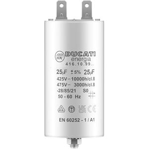 Volet Tech Condensateur 25 uF pour Moteur Monophasé Utilisation pour Kärcher, Pompe de Piscine, Porte de Garage 425/450V/475V Condensateur de Démarrage/Permanent avec Cosses 6,4mm - Publicité Volet Tech Condensateur 25 uF pour Moteur Monophasé Utilisation pour Kärcher, Pompe de Piscine, Porte de Garage 425/450V/475V Condensateur de Démarrage/Permanent avec Cosses 6,4mm - Publicité