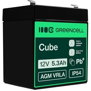Green Cell Pro Rechargeable Batterie AGM 12V 5,3Ah accumulateur au Gel Plomb Cycles sans Entretien VRLA Battery étanche Résistantes, Jouets, Installations d'alarme, Véhicules pour Enfants AGM45 - Publicité Green Cell Pro Rechargeable Batterie AGM 12V 5,3Ah accumulateur au Gel Plomb Cycles sans Entretien VRLA Battery étanche Résistantes, Jouets, Installations d'alarme, Véhicules pour Enfants AGM45 - Publicité