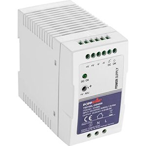 POPPSTAR , Alimentation pour rail DIN Ultra-Slim 24V (24V DC 4 A 96 Watt) Bloc d'alimentation pour rail DIN (avec PFC, 96W) Transformateur pour rail DIN 55x100x92mm - Publicité POPPSTAR , Alimentation pour rail DIN Ultra-Slim 24V (24V DC 4 A 96 Watt) Bloc d'alimentation pour rail DIN (avec PFC, 96W) Transformateur pour rail DIN 55x100x92mm - Publicité