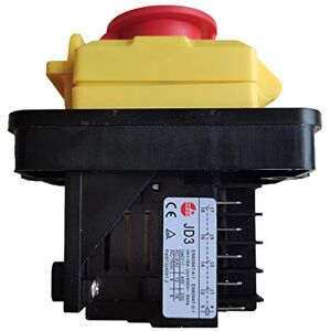 KEDU Interrupteur électromagnétique KJD11 10 broches Interrupteurs à bouton-poussoir d'arrêt d'urgence pour équipement de machine-outil industriel Relais JD3 AC 400V 16A 12A 8A 5NO - Publicité KEDU Interrupteur électromagnétique KJD11 10 broches Interrupteurs à bouton-poussoir d'arrêt d'urgence pour équipement de machine-outil industriel Relais JD3 AC 400V 16A 12A 8A 5NO - Publicité