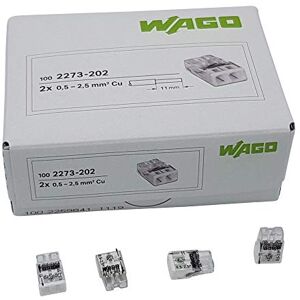 Wago - 2273-202 - 2 pôles - 0,5-2,5 mm2 - boîtier de jonction - Publicité Wago - 2273-202 - 2 pôles - 0,5-2,5 mm2 - boîtier de jonction - Publicité