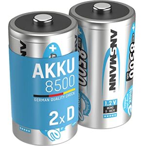 Ansmann Piles Rechargeables Mono D 8500 mAh 1,2 V (Lot de 2) – Piles HR20 Rechargeables à Faible autodécharge – Accumulateurs idéaux pour Les Jouets, Lampes Torches, flashs d'appareils Photos, etc. Publicité Ansmann Piles Rechargeables Mono D 8500 mAh 1,2 V (Lot de 2) – Piles HR20 Rechargeables à Faible autodécharge – Accumulateurs idéaux pour Les Jouets, Lampes Torches, flashs d'appareils Photos, etc. Publicité