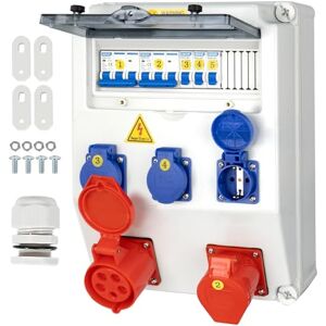 CHENGPI Coffret Électrique de Chantier,Répartiteur Mural,Distributeur de Courant Électrique avec Disjoncteur,5P CEE Prise et Schuko Prise,Distributeur de Puissance Consommée pour Ateliers et Usines - Publicité CHENGPI Coffret Électrique de Chantier,Répartiteur Mural,Distributeur de Courant Électrique avec Disjoncteur,5P CEE Prise et Schuko Prise,Distributeur de Puissance Consommée pour Ateliers et Usines - Publicité