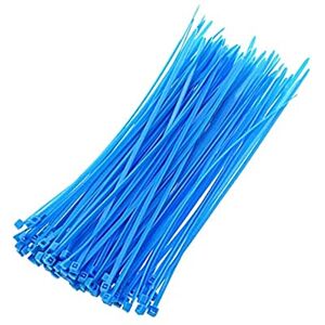 Sun Lot de 100 attaches autobloquantes en nylon 2,5 x 100/150/200 mm Couleurs assorties 2,5 x 150 mm Bleu - Publicité Sun Lot de 100 attaches autobloquantes en nylon 2,5 x 100/150/200 mm Couleurs assorties 2,5 x 150 mm Bleu - Publicité