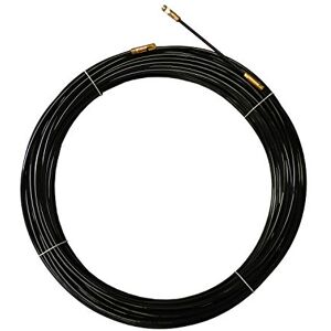 STAK SYN4-025 Aiguille tire-fils en nylon noir Ø 4 mm, 25 mètres, avec tête de guidage flexible et œillet démontables - Publicité STAK SYN4-025 Aiguille tire-fils en nylon noir Ø 4 mm, 25 mètres, avec tête de guidage flexible et œillet démontables - Publicité