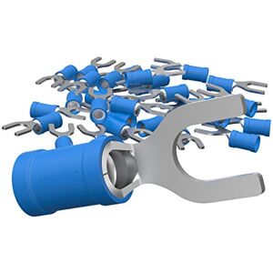 AUPROTEC Fourche 0,5-6,0 mm² Ø du trou M3 M8 En partie isolé PVC SV Connecteur de câble en cuivre étamé - Publicité AUPROTEC Fourche 0,5-6,0 mm² Ø du trou M3 M8 En partie isolé PVC SV Connecteur de câble en cuivre étamé - Publicité