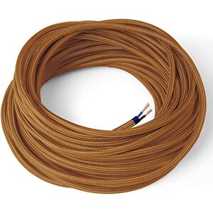 AMARCORDS Câble électrique textile couleur CAMEL, rond, soie, 5 mètres, à 2 brins 2x0,75 Fil vintage en tissu coloré, pour lampes, lustres, appliques et abat-jours. Publicité AMARCORDS Câble électrique textile couleur CAMEL, rond, soie, 5 mètres, à 2 brins 2x0,75 Fil vintage en tissu coloré, pour lampes, lustres, appliques et abat-jours. Publicité