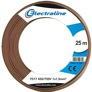 ELECTRALINE 13082 Câble Unipolaire - 25m - Marron - Câble - Publicité ELECTRALINE 13082 Câble Unipolaire - 25m - Marron - Câble - Publicité