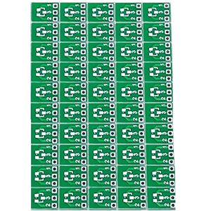 Barabesty Lot de 50 adaptateurs SOT23 SOT23-3 Turn SIP3 double face SMD Turn DIP SIP3 Adaptateur plaque SOT IC Socket PCB Board DIY Kit - Publicité