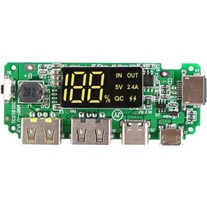 DollaTek 18650-board double module mobile usb 5v 2.4a carte de chargeur de batterie 18650-lithium avec surcharge de surcharge protection contre les courts-circuits bricolage carte usb - Publicité DollaTek 18650-board double module mobile usb 5v 2.4a carte de chargeur de batterie 18650-lithium avec surcharge de surcharge protection contre les courts-circuits bricolage carte usb - Publicité