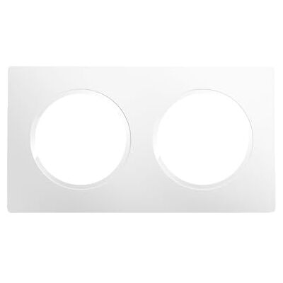 DEBFLEX Casual Evo Plaque de Finition Enjoliveur Pour Prises et Interrupteurs 2 Postes Remplaçable ABS Pour Installation Encastrée Blanc Pur 158 x 86 x 10 mm - Publicité DEBFLEX Casual Evo Plaque de Finition Enjoliveur Pour Prises et Interrupteurs 2 Postes Remplaçable ABS Pour Installation Encastrée Blanc Pur 158 x 86 x 10 mm - Publicité