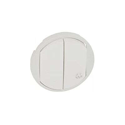Legrand 067741 Enjoliveur Antimicrobien Céliane pour Double Interrupteur, Poussoir, Blanc - Publicité Legrand 067741 Enjoliveur Antimicrobien Céliane pour Double Interrupteur, Poussoir, Blanc - Publicité