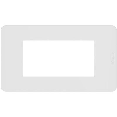 Bticino MatixGO Plaque technopolymère Blanc JA4804JW Plaque MatixGO 4 modules - Publicité Bticino MatixGO Plaque technopolymère Blanc JA4804JW Plaque MatixGO 4 modules - Publicité