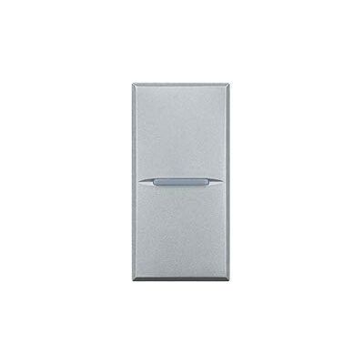 Bticino HC4005AN Poussoir Axial Axolute Bornes Automatiques, 10A, 250V, 1 Module, Aluminium - Publicité Bticino HC4005AN Poussoir Axial Axolute Bornes Automatiques, 10A, 250V, 1 Module, Aluminium - Publicité