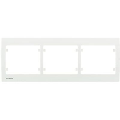 Siemens Plaque Triple Horizontale Blanc Delta IRIS - Publicité Siemens Plaque Triple Horizontale Blanc Delta IRIS - Publicité