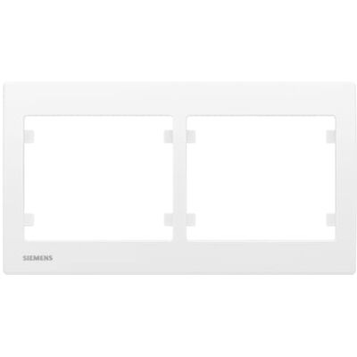 Siemens Plaque Double Horizontale Blanc Delta IRIS - Publicité Siemens Plaque Double Horizontale Blanc Delta IRIS - Publicité