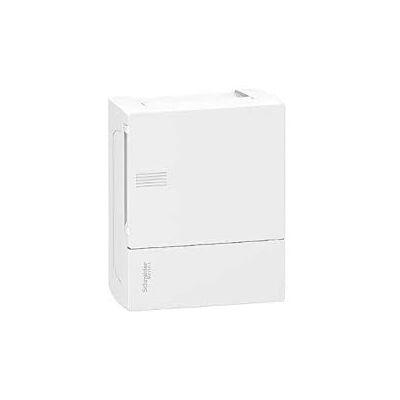 Schneider Mini coffret PRAGMA 1x6 mod. portillon opaque blanc born. terre - Publicité Schneider Mini coffret PRAGMA 1x6 mod. portillon opaque blanc born. terre - Publicité