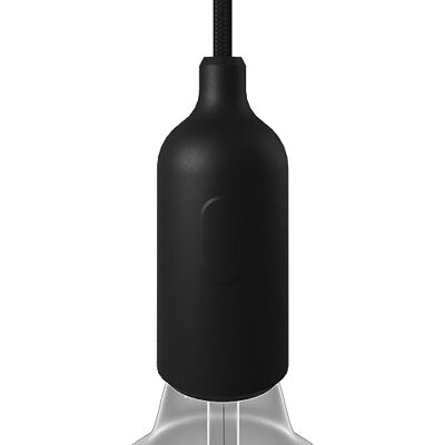 Creative Kit Douille E27 en Silicone avec Interrupteur et Serre-câble dissimulés Noir - Publicité Creative Kit Douille E27 en Silicone avec Interrupteur et Serre-câble dissimulés Noir - Publicité