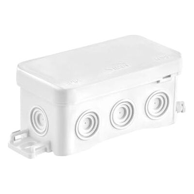 SIMET Boîte de jonction NS8 FASTBOX & HOOK Dimensions : 45 x 85 x 40 mm Boîte de distribution sans halogène Auto-extinguible Résistant aux UV IP54 Boîte de jonction Blanc 1 pièce - Publicité SIMET Boîte de jonction NS8 FASTBOX & HOOK Dimensions : 45 x 85 x 40 mm Boîte de distribution sans halogène Auto-extinguible Résistant aux UV IP54 Boîte de jonction Blanc 1 pièce - Publicité
