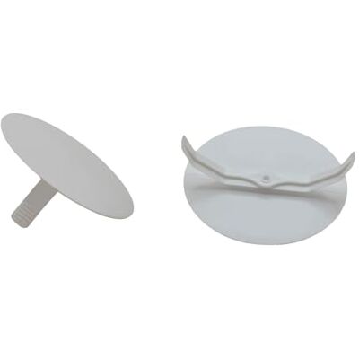 O4L Couvercles à ressorts, blancs, ronds, Ø 72 mm, pour boîtes encastrables de Ø 60 mm, lot de 5 - Publicité O4L Couvercles à ressorts, blancs, ronds, Ø 72 mm, pour boîtes encastrables de Ø 60 mm, lot de 5 - Publicité