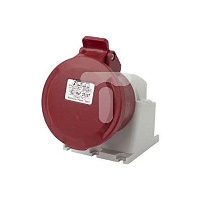 Famatel 8429760273929 Support Socket 32A 5P 400V Rouge IP44 ECO SpeedPRO 23397 - Publicité Famatel 8429760273929 Support Socket 32A 5P 400V Rouge IP44 ECO SpeedPRO 23397 - Publicité