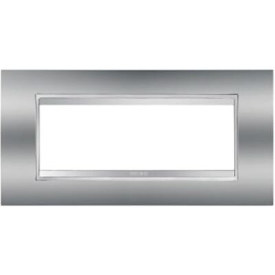 GEWISS gw16206mc Chorus Lux Plaque, 6 places, chrome - Publicité GEWISS gw16206mc Chorus Lux Plaque, 6 places, chrome - Publicité