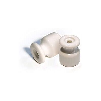 Creative Isolateur en porcelaine pour installation murale 18 mm Blanc - Publicité Creative Isolateur en porcelaine pour installation murale 18 mm Blanc - Publicité