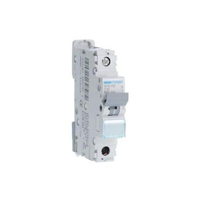 Hager disjoncteur 1 pôle 10a 6ka courbe c vis / vis - Publicité Hager disjoncteur 1 pôle 10a 6ka courbe c vis / vis - Publicité