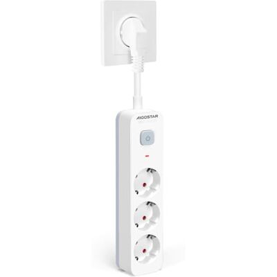 Aigostar Multiprises 3 Prises avec Interrupteur et Sécurité Enfant, Blanc, Prise de Type Allemand - Publicité Aigostar Multiprises 3 Prises avec Interrupteur et Sécurité Enfant, Blanc, Prise de Type Allemand - Publicité