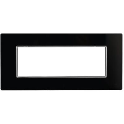 Electron Plaque en verre, compatible avec Bticino AXOLUTE, 6 modules/poti, couleur noire, écarrée, rectangulaire, haute qualité et longue durée de vie, design élégant et moderne, pour interrupteurs/prises - Publicité Electron Plaque en verre, compatible avec Bticino AXOLUTE, 6 modules/poti, couleur noire, écarrée, rectangulaire, haute qualité et longue durée de vie, design élégant et moderne, pour interrupteurs/prises - Publicité