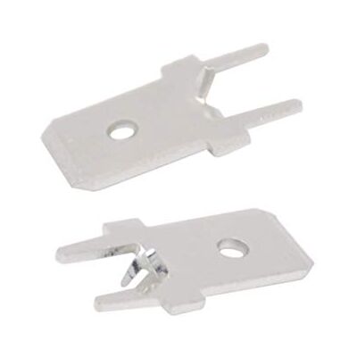 Tecnostore Lot de 10 cosses à souder 6,3 terminal de soudure PCB DJ611 - Publicité Tecnostore Lot de 10 cosses à souder 6,3 terminal de soudure PCB DJ611 - Publicité