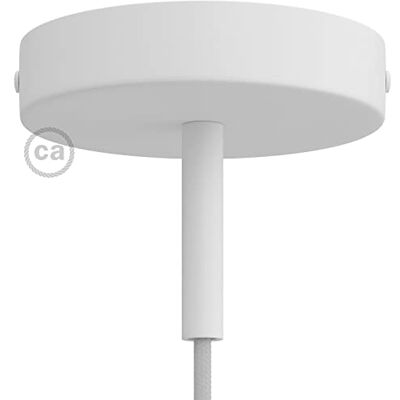 Creative Kit Rosace cylindrique en métal avec Serre-câble de 7 cm Blanc Mat - Publicité Creative Kit Rosace cylindrique en métal avec Serre-câble de 7 cm Blanc Mat - Publicité