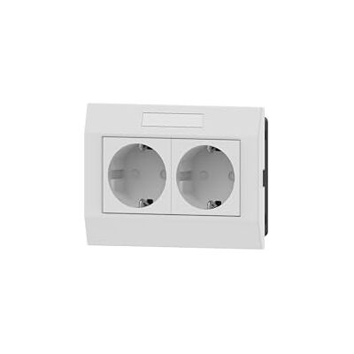 Cablecoach Habengut Bloc multiprise 2 prises pour canal parapet 130 x 60 mm Contenu : 1 pièce - Publicité Cablecoach Habengut Bloc multiprise 2 prises pour canal parapet 130 x 60 mm Contenu : 1 pièce - Publicité
