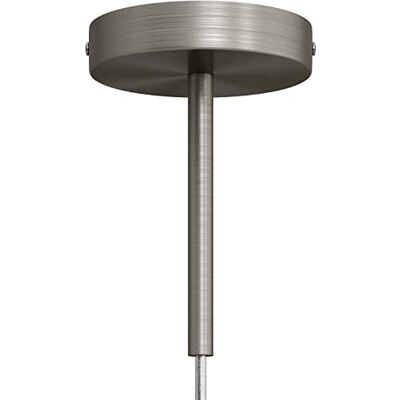 Creative Kit Rosace cylindrique en métal avec Serre-câble de 15 cm Titane satiné - Publicité Creative Kit Rosace cylindrique en métal avec Serre-câble de 15 cm Titane satiné - Publicité