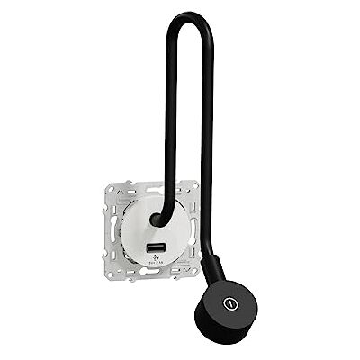 Schneider Electric Odace liseuse avec prise USB-A 2,1A blanc S520002 - Publicité Schneider Electric Odace liseuse avec prise USB-A 2,1A blanc S520002 - Publicité