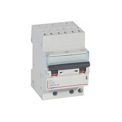 Legrand 406899 Disjoncteur triphasé 10A 3P Courbe C 4,5/6kA Automatique et vis DX3 - Publicité Legrand 406899 Disjoncteur triphasé 10A 3P Courbe C 4,5/6kA Automatique et vis DX3 - Publicité
